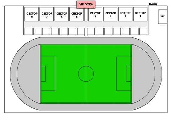 Схема стадиона Содовик
