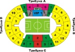 Схема трибун стадиона Лужники