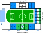 Схема стадиона Металлург Самара