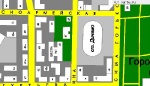 Стадион Центральный на карте города Орел