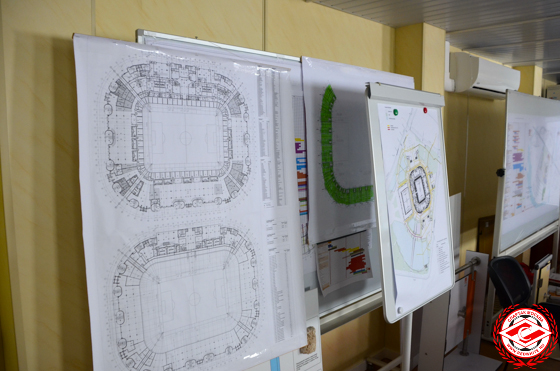 Различные чертежи и схемы стадиона
