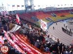 Вид на трибуна на стадионе Петровский