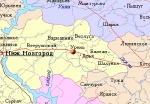 город Урень на карте России
