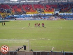 Разминка команд на стадионе Петровский