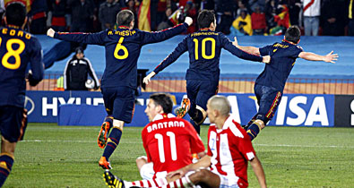 Сборная Испании впервые в истории вышла в полуфинал чемпионата мира, где сыграет с Германией