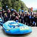Горная австрийская река впадает в море позитива