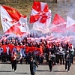 Фанаты "Спартака" выдвинулись колонной в сторону стадиона "Старт"